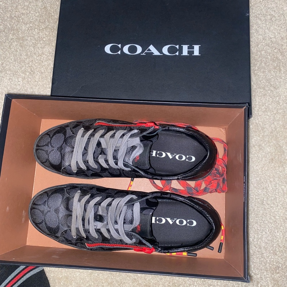 Men’s Coach Leather Sneakers